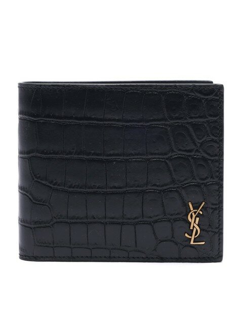 럭셔리백 - 생 로랑 (Saint Laurent) - 22FW 남성 크로커다일 엠보싱 반지갑 (607727_DZEDW_1000_22F)