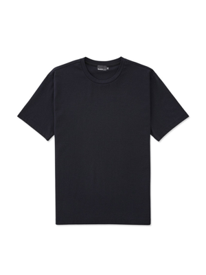 [BLACK LABEL] 세미오버핏 수피마 반팔 티셔츠 (네이비)