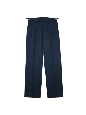 Reve Cotton Washed Trousers (Navy)