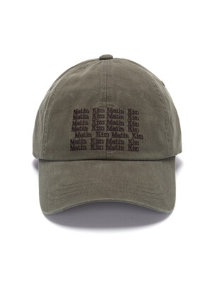 LETTERING BALL CAP IN KHAKI