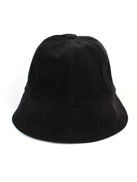 모자,모자 - 유니버셜 케미스트리 (Universal chemistry) - Backopen Black Corduroy Bucket Hat 버킷햇