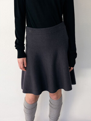 Wool Flare Knit Skirt  Ash Grey(WE395UC463) (WE395UC463)