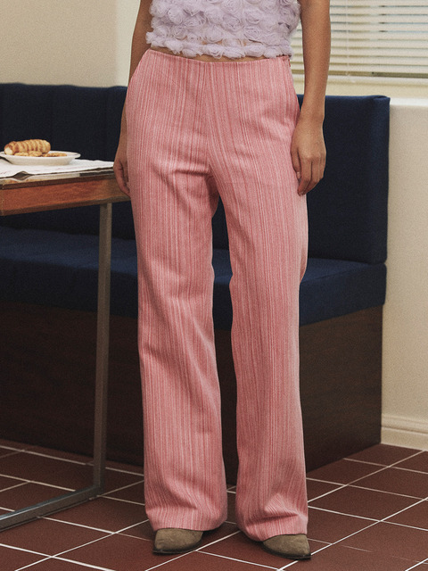 팬츠,데님 - 호쿠스포쿠스 (HOKUSPOKUS) - Birkin color denim pants / Pink red