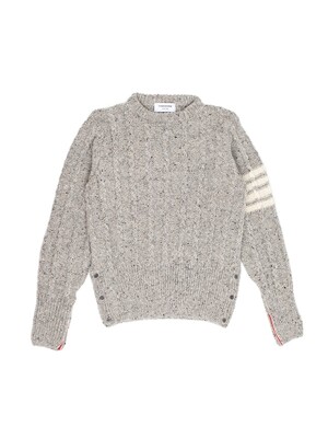 [톰브라운] 트위스트 케이블 클래식 풀오버 MKA469B-Y1506 055 (LIGHT GREY)