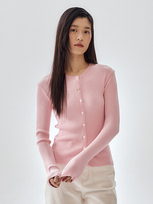 Ribbed Slim fit Cardigan_2color