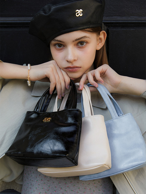 ★ANOETIC★ ANC LOGO TINY TOTE BAG_IVORY 아노에틱]ANC LOGO TINY TOTE BAG_IVORY