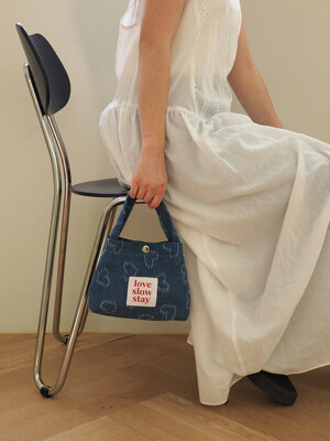 denim tote mini_blue