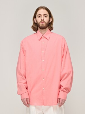 CB PASTEL POPLIN OVER SHIRT (PINK)