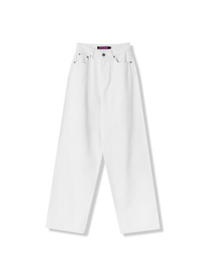 Minimal Straight Jeans WHITE