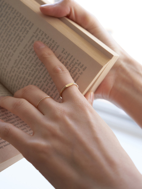 오브드무아 Nouveau. Flat Ring-Gold