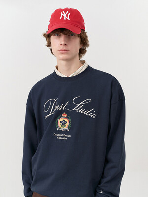 UNISEX CLASSIC LOGO SWEATSHIRT FRENCH NAVY_M_UDTS4C113N2