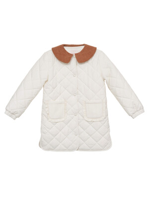 [KIDS] Corduroy Collar Quilted Jacket