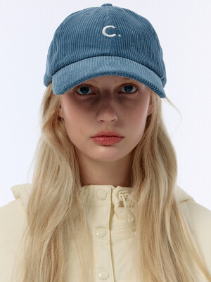 [24FW clove] Corduroy Ball Cap (Blue)