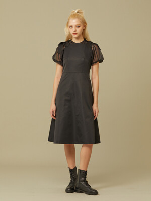 BOW DRESS_BLACK