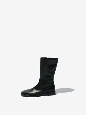 POCKET MIDDLE BOOTS(2.5cm) MENS COWSKIN BLACK