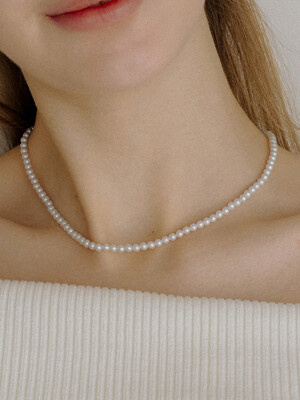 HLD029 Crystal pearl bead necklace