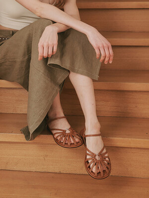 [단독]me207 Margaret round strap sandals 마가렛 스트랩 샌들 3color