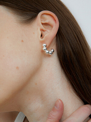 bubble hoop earring