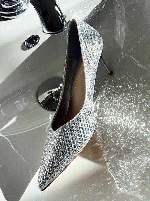 스퍼 Luxury Crystal 웨딩슈즈 하이힐 6.5cm -WS9001 (2color)