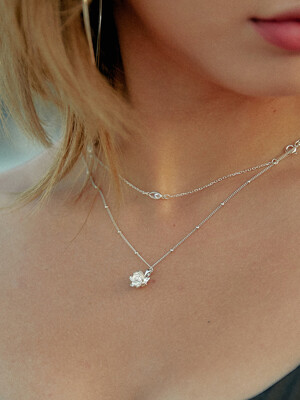 (silver925)dear Rose Necklace