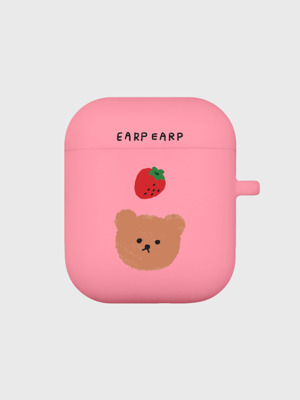 Dot strawberry bear-pink(Air pods)
