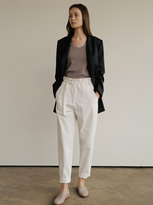 Roll-up pants(ivory)