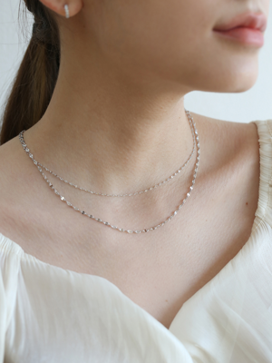 layered chain necklace N016