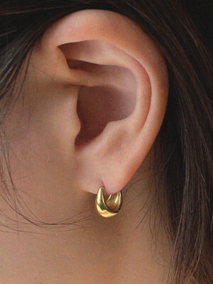 silver925 plat volume earring