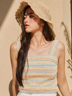 Crochet Knit Sleeveless Top