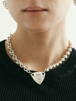 # Moi 4st Unbal Chain Thimble Necklace_01