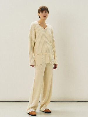 Lounge Knit Pants, Ivory