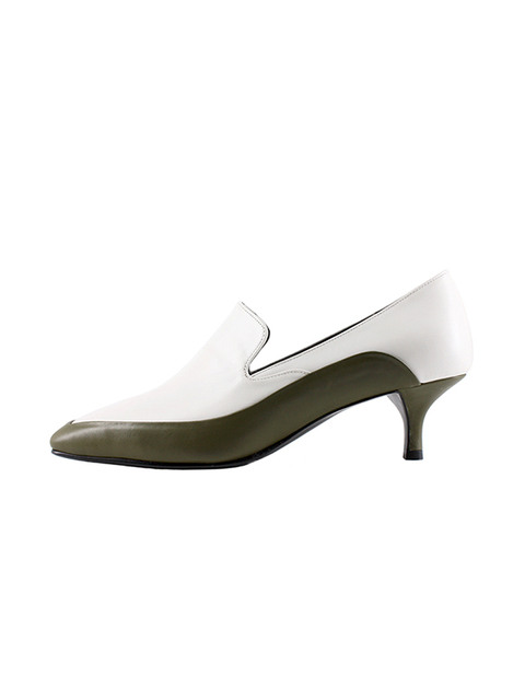 펌프스 - 오바이혜연킴 (OBYHYEYEONKIM) - LAYERED LOAFER_OLIVE