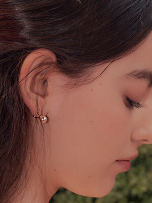 Pearl tattoo earrings