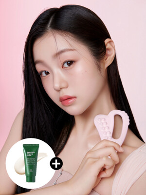 [서양송악 진정크림 30ml 증정] 슬림 페이스 순환림프관리 세라믹 핑크괄사