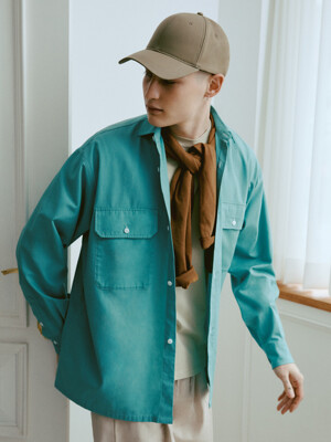 [X Q CUMBERS] CPO SHIRTS (MINT)-