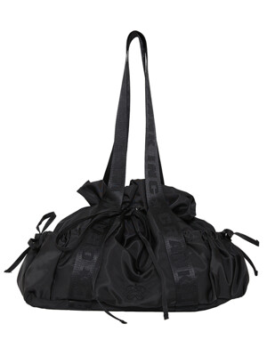 POCKET STRING SHOULDER BAG_BLACK