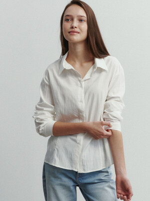 [단독] STANDARD FIT BLOUSE - WHITE