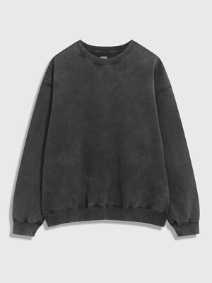 Garments Dyed Sweatshirt (Black)