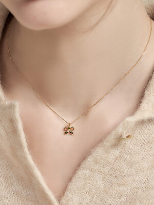 [sv925]gift ribbon necklace