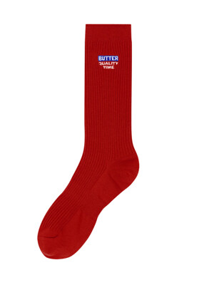 Butter Long Socks (Red)