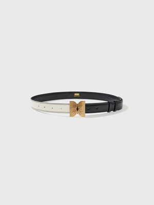 YEMEM Pendant Belt - Black/Ivory