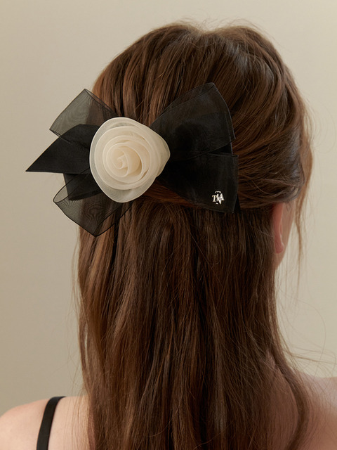 【engbrox】EVERLY RIBBON HAIRPIN everly ribbon hairpin_black - ENGBROX | 60% - Asian Fashion