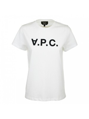당일 VPC 벨벳 로고 티셔츠 COBQX IAK 24SS 화이트 F26588