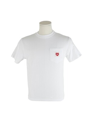 [당일/국내]24SS I032180 02XX 화이트 윕 포켓 하트 티셔츠 LNL