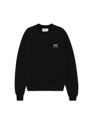 [정상가:575,000원] 아미 남성 로고 블랙 맨투맨 USW024 747 001