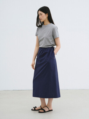 Pigment Long Skirt  Navy