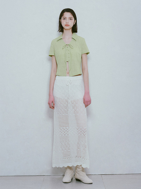 ★RAIVE★ Linkle Silky Skirt in Butter VW4MS235DS Linkle Silky Skirt in Butter VW4MS235-DS - 레이브