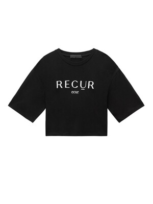 R Crop T-Shirt_Black