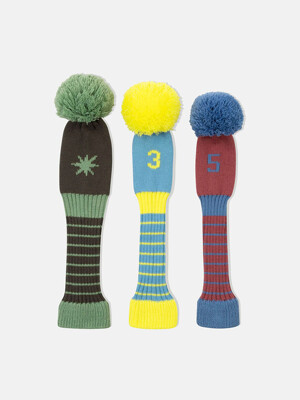 Knit Headcover Set Multi