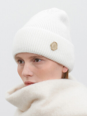 soft wool knit beanie (C052_white)